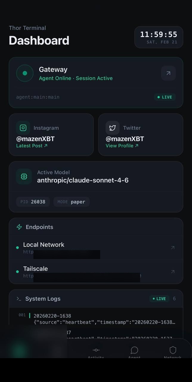 Thor iOS app preview